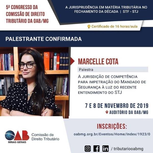 marcelle cota especialista em direito tributario e empresarial paslestrante 5 congresso